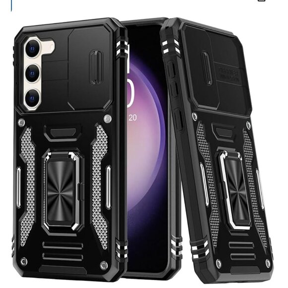 FUNMIKO for Samsung Galaxy S24 Case with Upgraded Sliding Camera Lens Protector - Picture 1 of 5